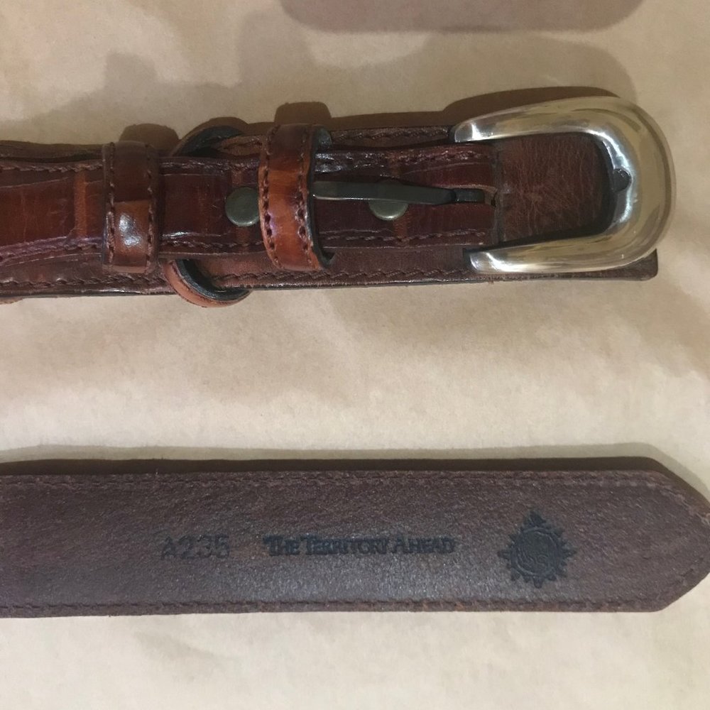 The Territory Ahead Vintage Woven Leather Belt